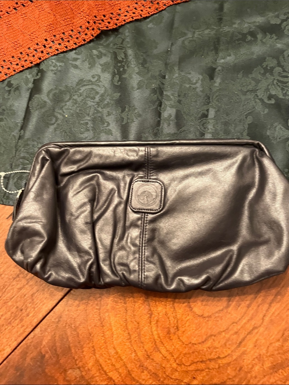 Leather Travel Dopp Kit - Black